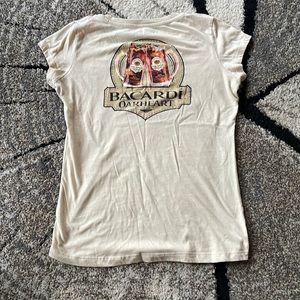 New! Bacardi rum T-shirt. Ladies Large.